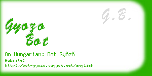 gyozo bot business card